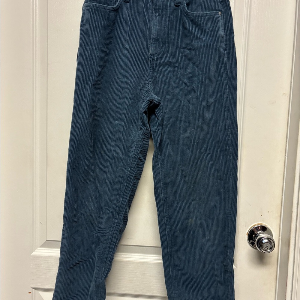BDG Urban Outfitters Women’s Mom High-Rise Teal Corduroy Pants